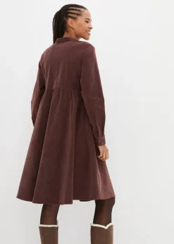 Femme bonprix Robes|Robe en velours de coton côtelé