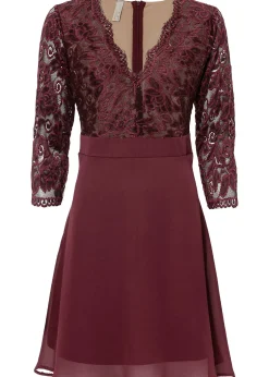 Femme bonprix Mode Festive|Robes|Robe en voile et dentelle