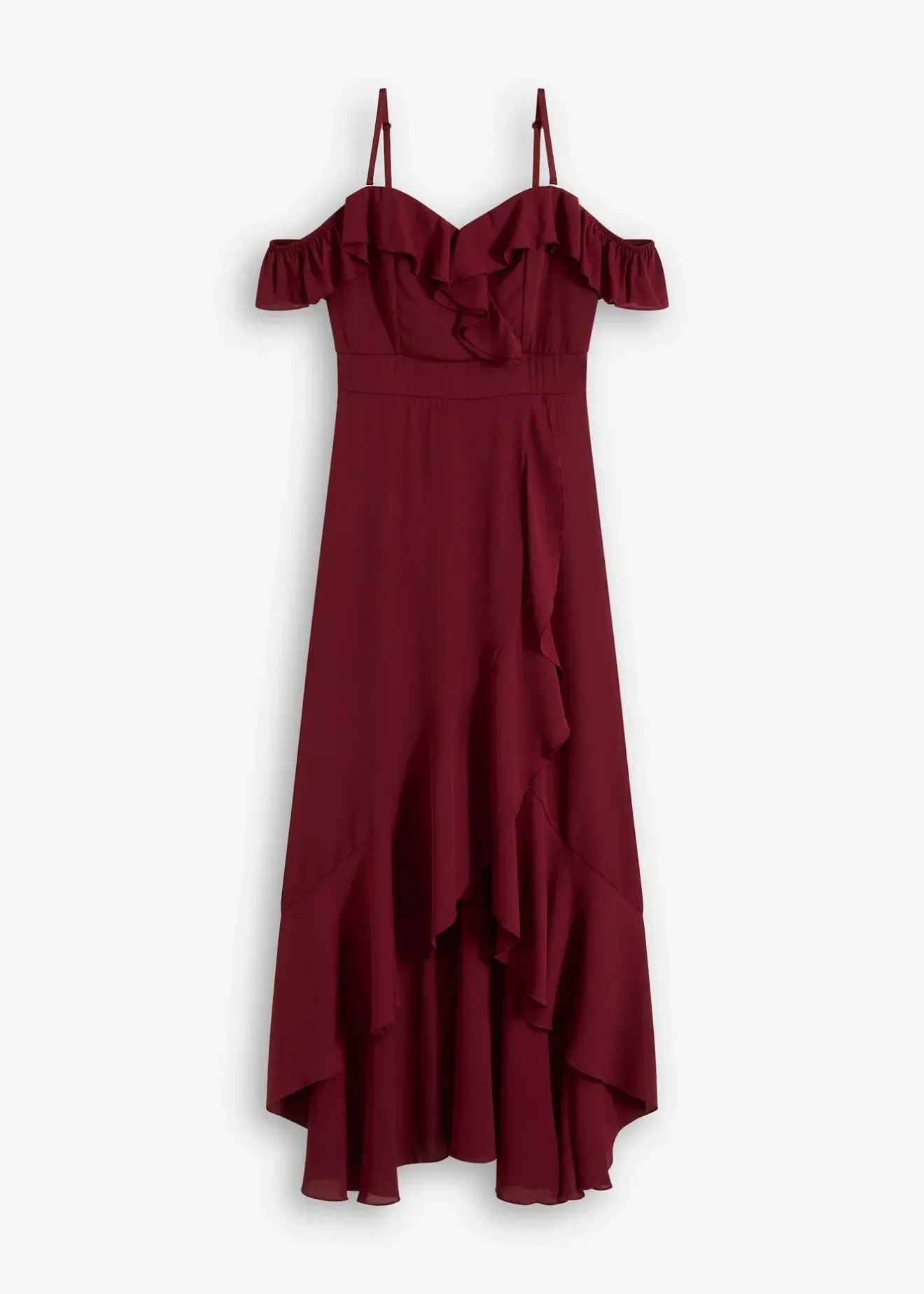 bonprix Robe encolure Bardot à volants|Femme Mode Festive|Robes