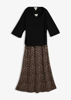 bonprix Robe fluide en jersey viscose|Femme Robes