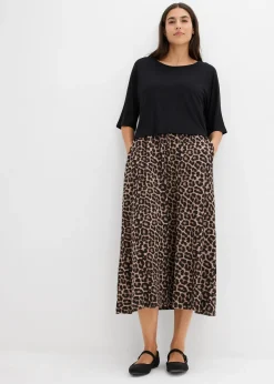 bonprix Robe fluide en jersey viscose|Femme Robes