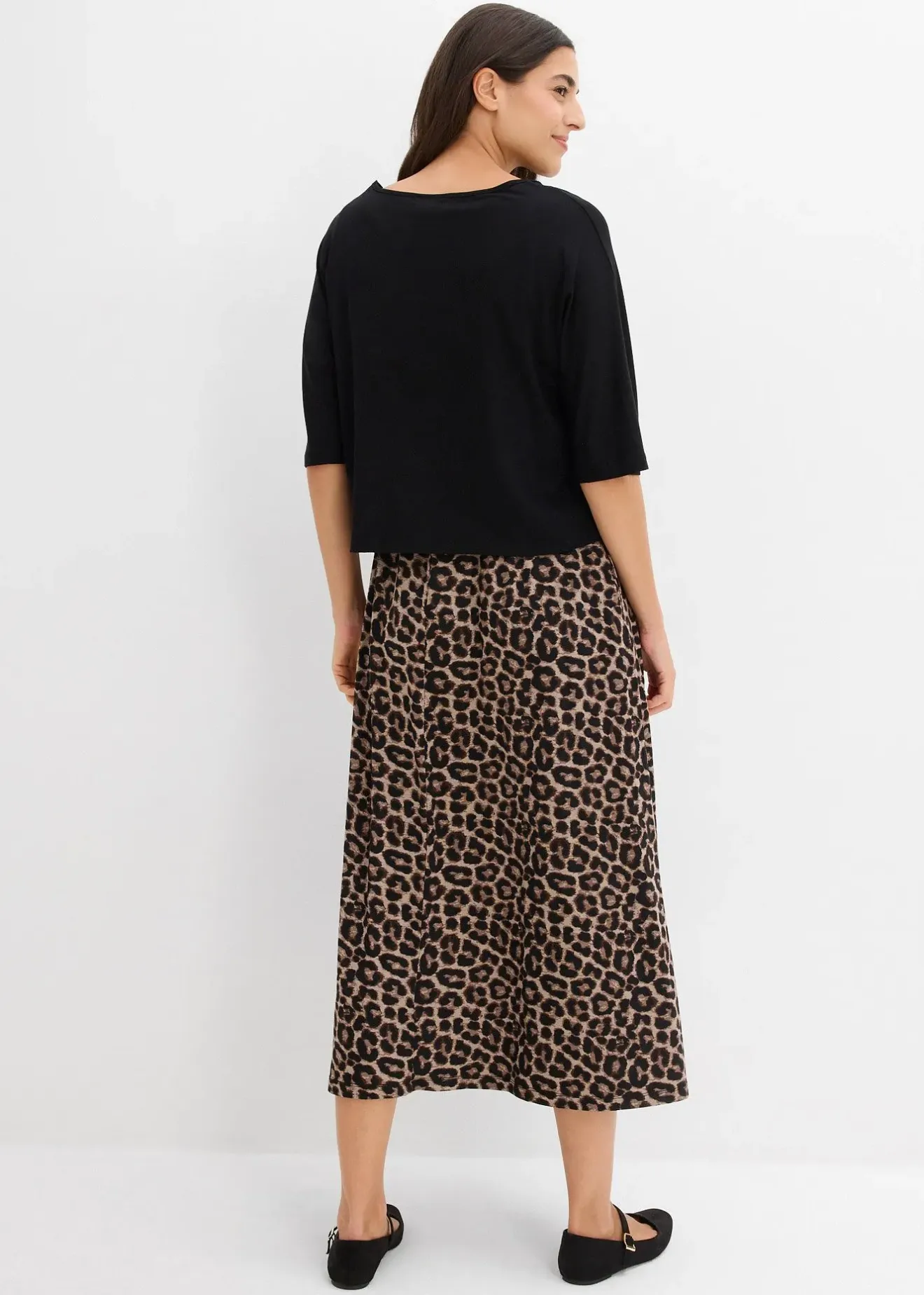 bonprix Robe fluide en jersey viscose|Femme Robes