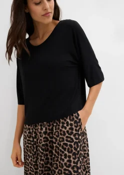 bonprix Robe fluide en jersey viscose|Femme Robes