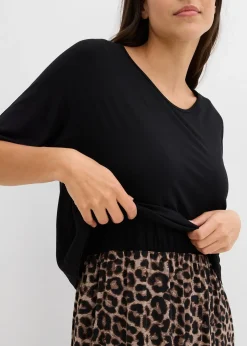 bonprix Robe fluide en jersey viscose|Femme Robes