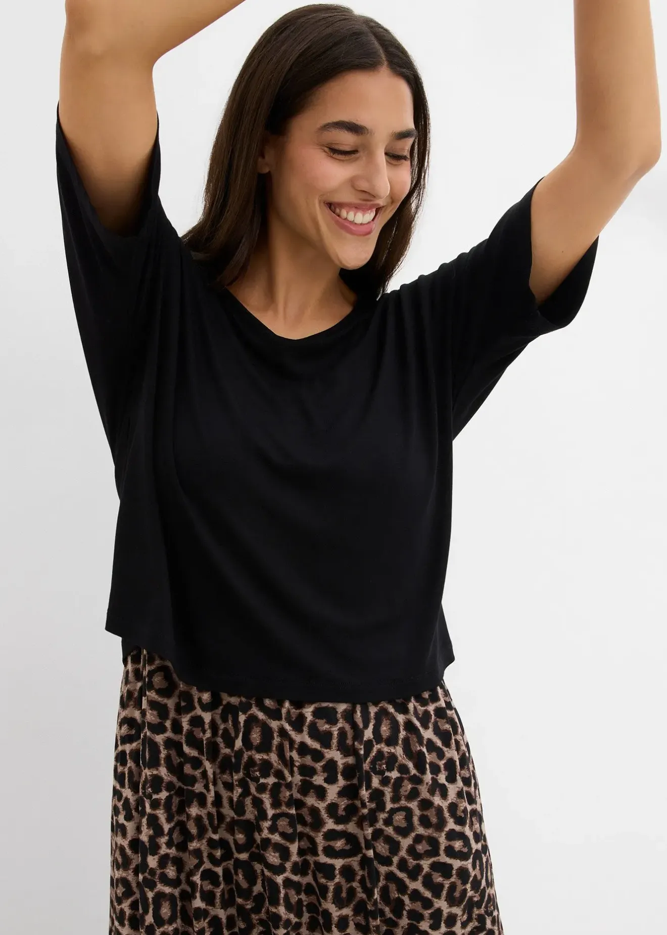 bonprix Robe fluide en jersey viscose|Femme Robes