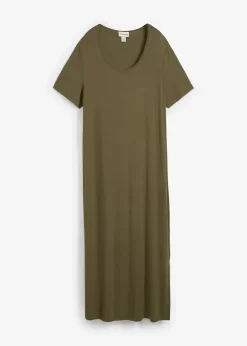 bonprix Robe fluide en jersey viscose extensible|Femme Robes