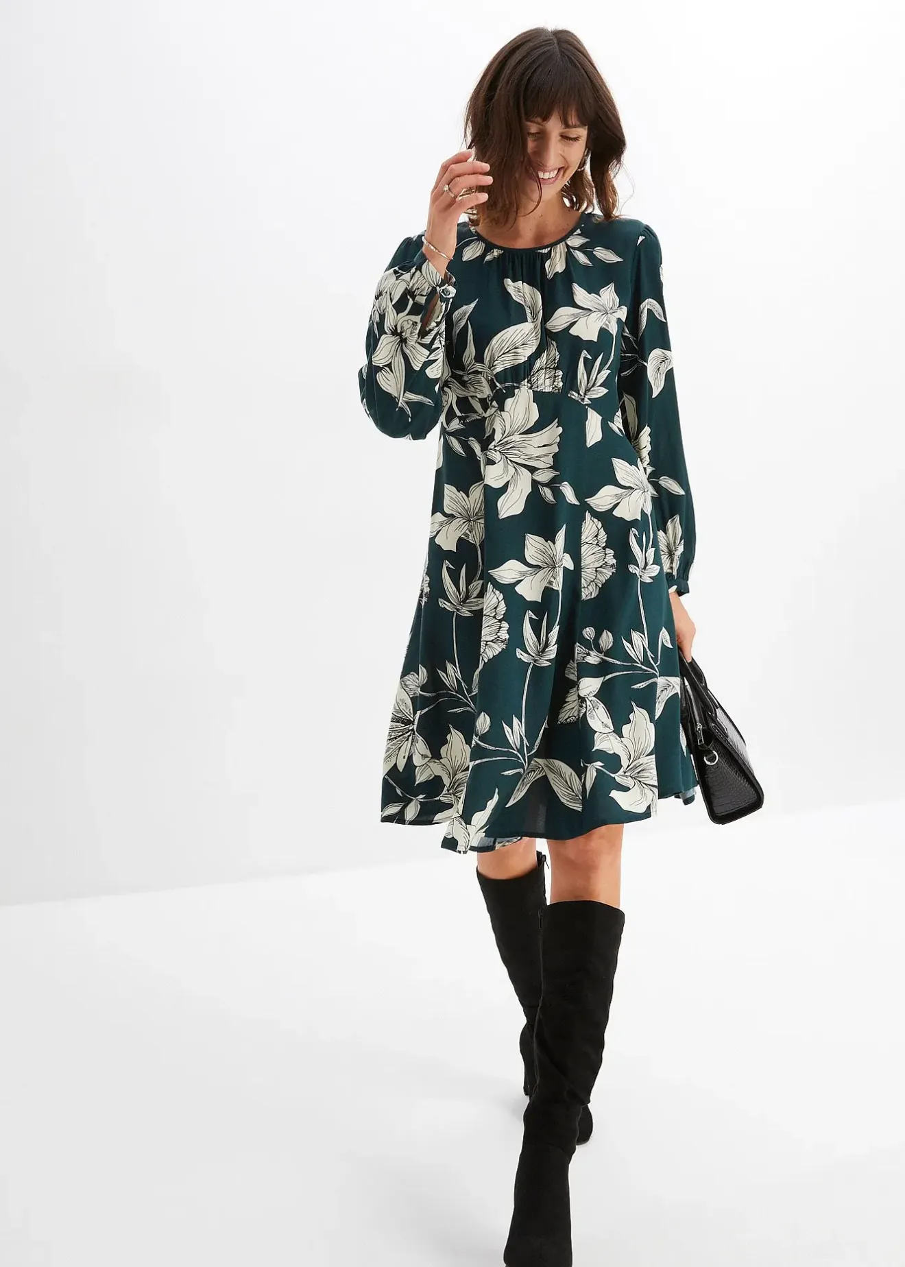 bonprix Robe fluide en viscose|Femme Robes