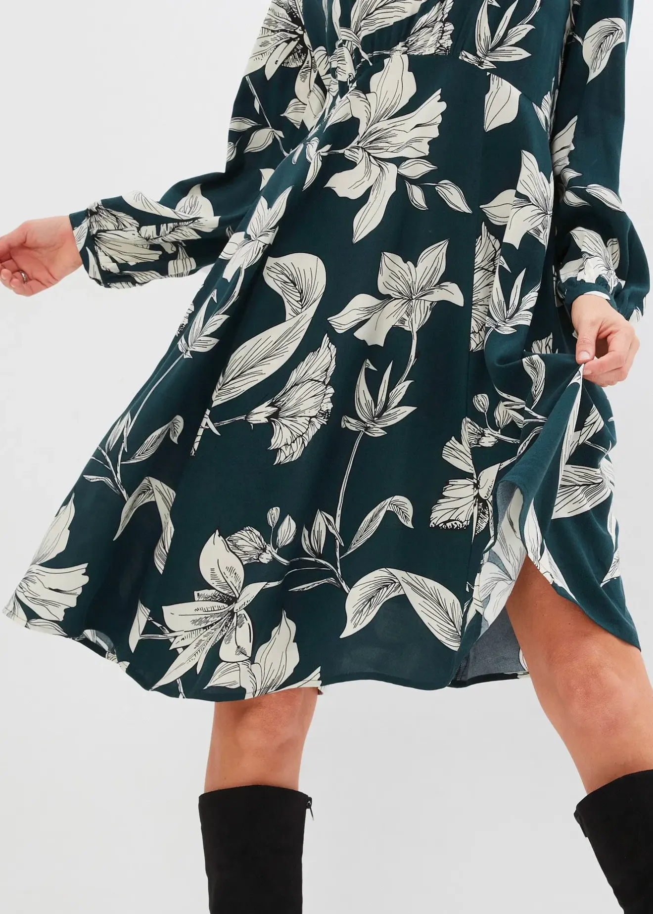 bonprix Robe fluide en viscose|Femme Robes