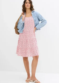 bonprix Robe fluide en viscose à fines bretelles|Femme Robes