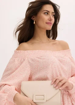 Femme bonprix Robes|Robe imprimée col Bardot