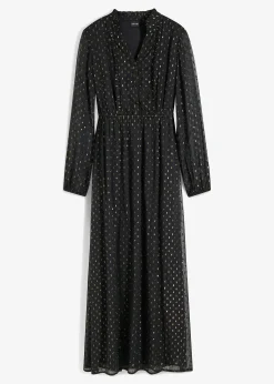 Femme bonprix Robes|Robe longue à effet brillant