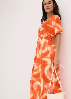 bonprix Robe longue à imprimé batik, en viscose douce et extensible|Femme Robes