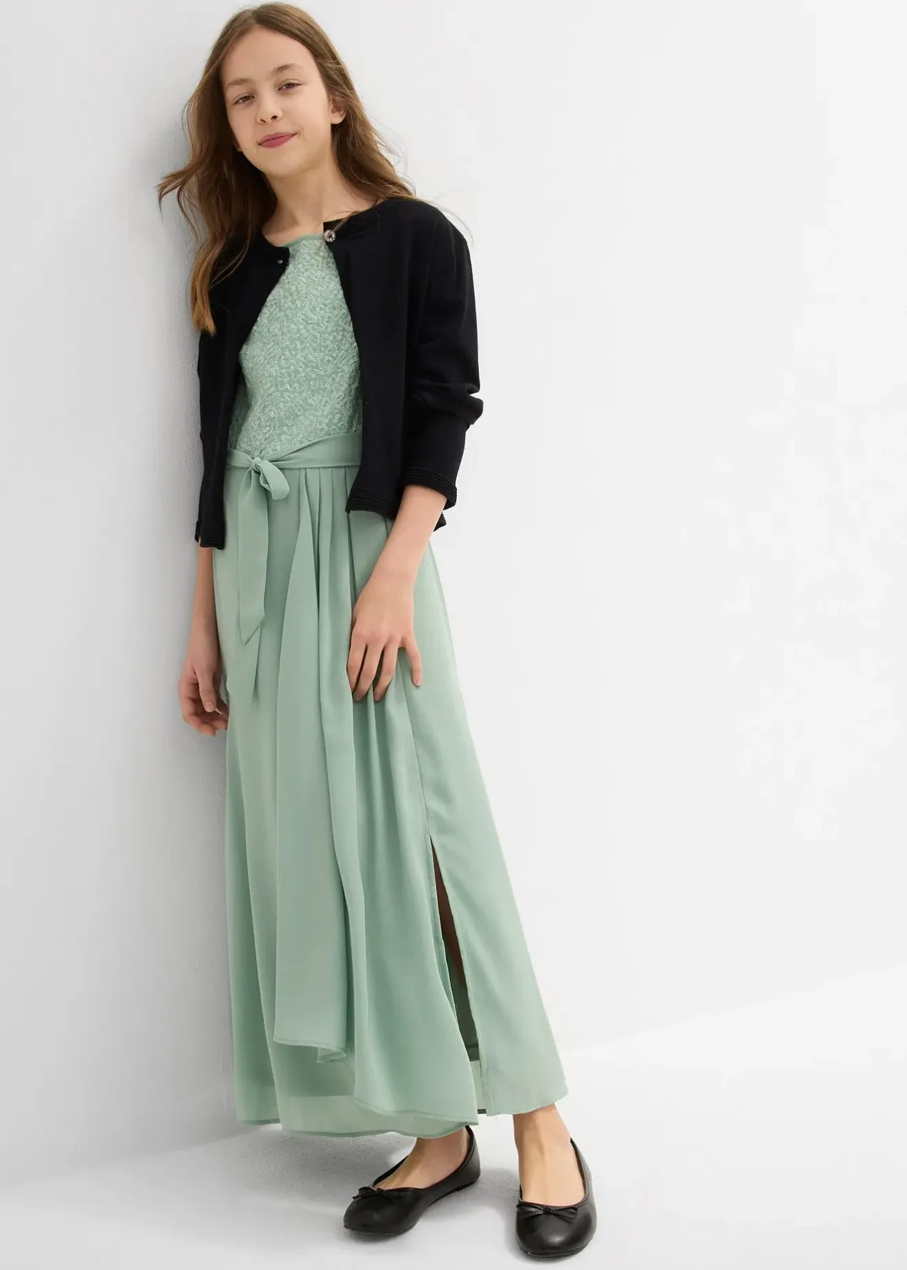 bonprix Robe longue à sequins|Enfant Vêtements Enfant|Filles 9-16 Ans·Robes & Combinaisons