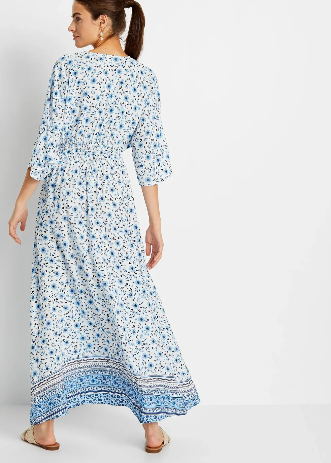 bonprix Robe longue 100% viscose|Femme Robes