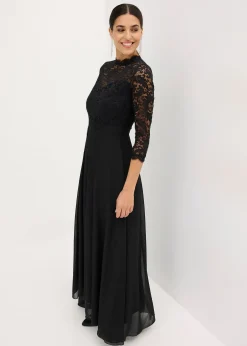 Femme bonprix Mode Festive|Robes|Robe longue avec dentelle