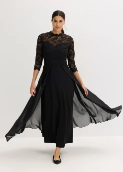 Femme bonprix Mode Festive|Robes|Robe longue avec dentelle