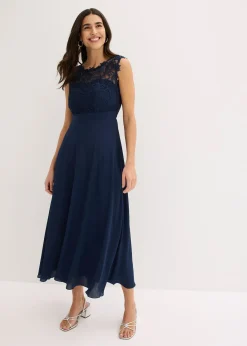 Femme bonprix Mode Festive|Robes|Robe longue avec dentelle