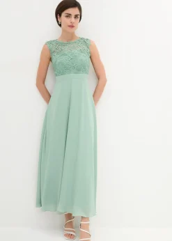 Femme bonprix Tailles Petite|Robe longue avec dentelle