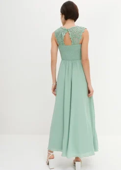 bonprix Robe longue avec dentelle|Femme Mode Festive|Robes