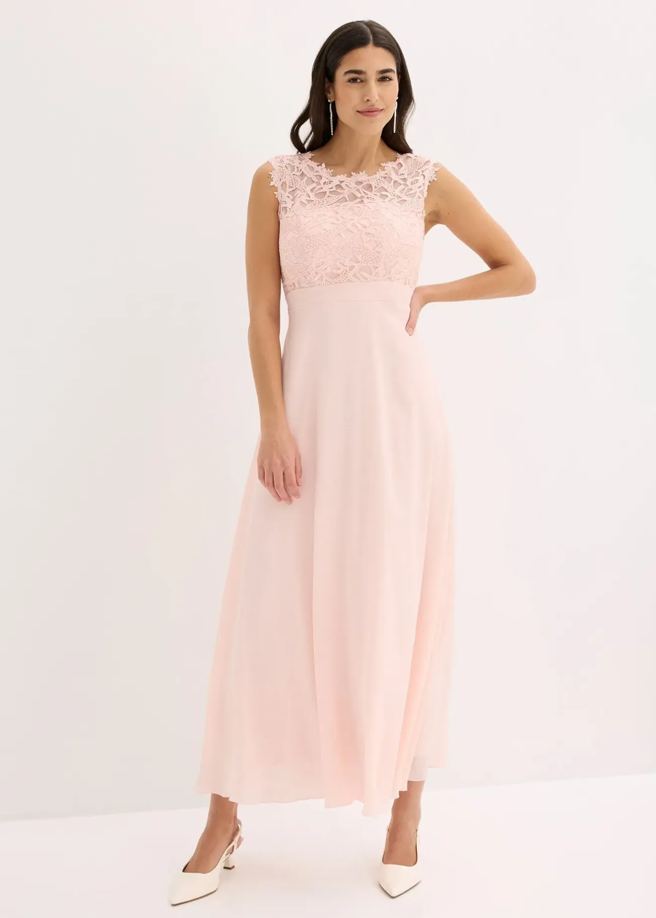 Femme bonprix Mode Festive|Robes|Robe longue avec dentelle