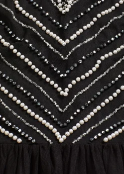 Femme bonprix Mode Festive|Robes|Robe longue avec haut brodé de perles