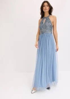 Femme bonprix Mode Festive|Robes|Robe longue brodée de sequins