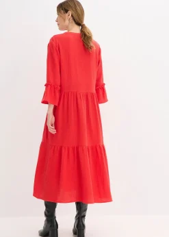 Femme bonprix Tailles Petite|Robe longue en gaze de coton douce