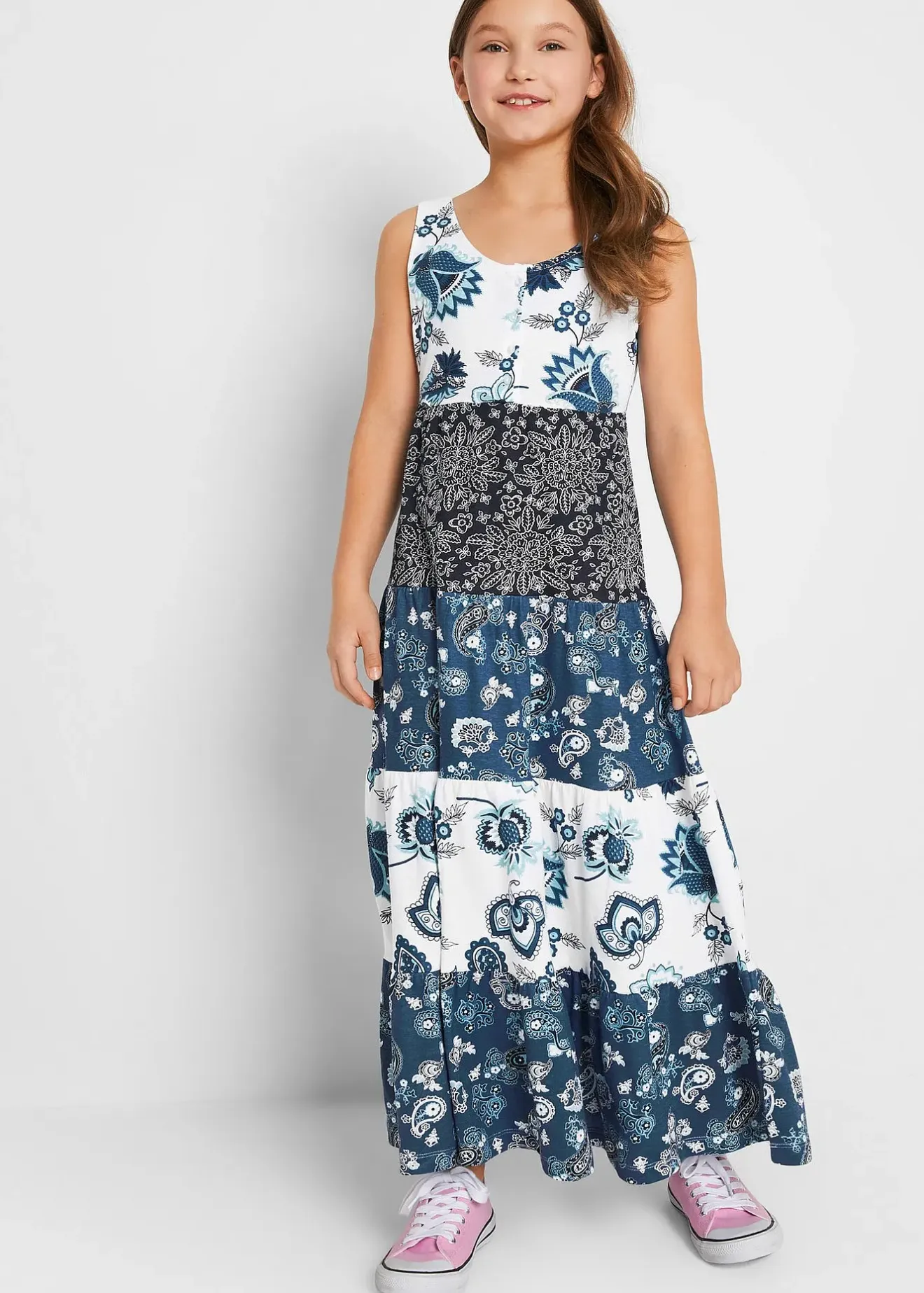 bonprix Robe longue en jersey 100% coton|Enfant Vêtements Enfant|Filles 9-16 Ans·Robes & Combinaisons