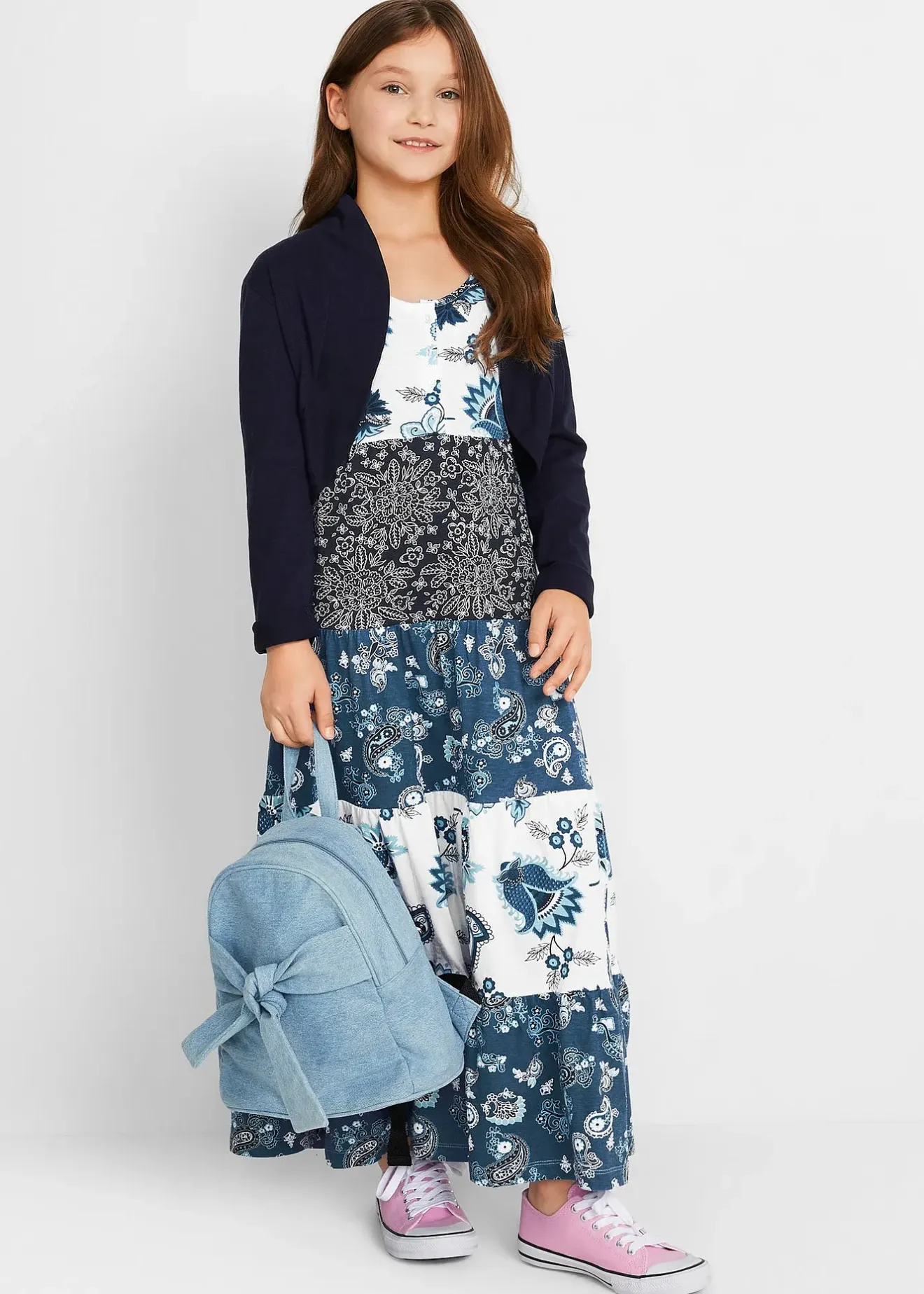 bonprix Robe longue en jersey 100% coton|Enfant Vêtements Enfant|Filles 9-16 Ans·Robes & Combinaisons