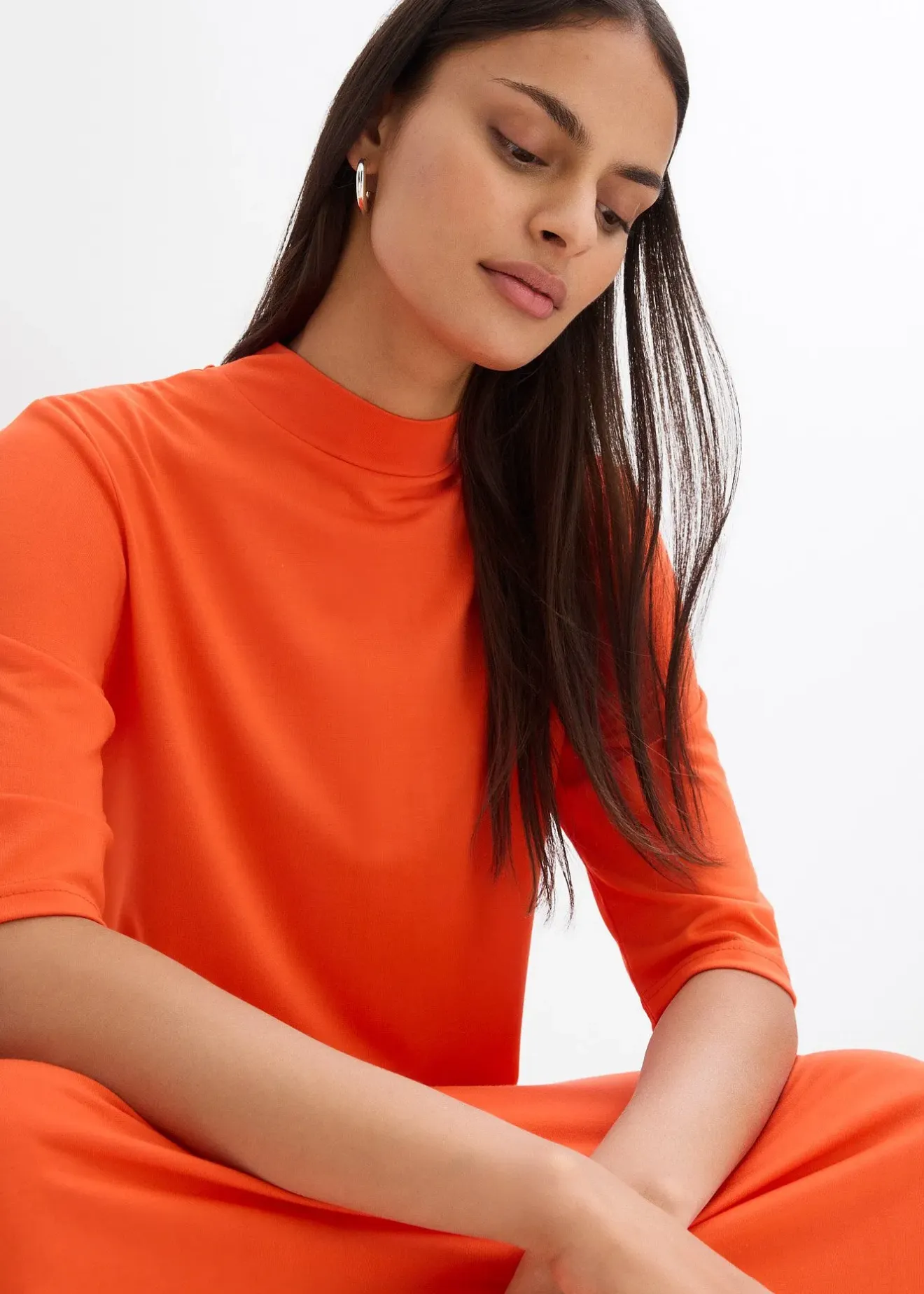 Femme bonprix Robes|Robe longue en matière douce