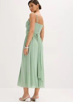 bonprix Robe longue en mesh, avec plusieurs façons de la porter|Femme Mode Festive|Robes