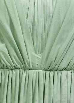 bonprix Robe longue en mesh, avec plusieurs façons de la porter|Femme Mode Festive|Robes