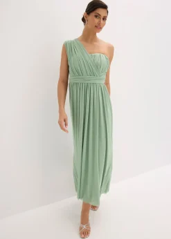 bonprix Robe longue en mesh, avec plusieurs façons de la porter|Femme Mode Festive|Robes