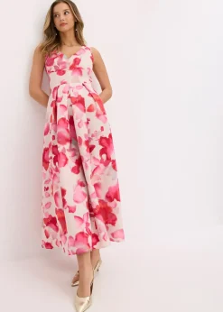 bonprix Robe longue en satin brillant|Femme Robes|Mode Festive