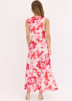 bonprix Robe longue en satin brillant|Femme Robes|Mode Festive