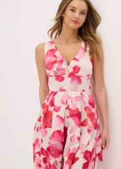 bonprix Robe longue en satin brillant|Femme Robes|Mode Festive