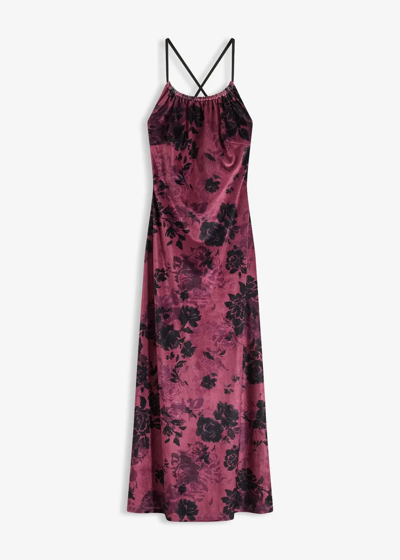 bonprix Robe longue en velours brillant|Femme Mode Festive