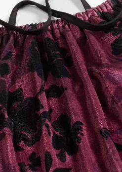 bonprix Robe longue en velours brillant|Femme Mode Festive