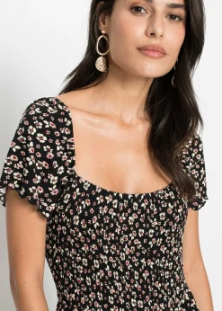 bonprix Robe longue en viscose|Femme Tailles Petite|Robes