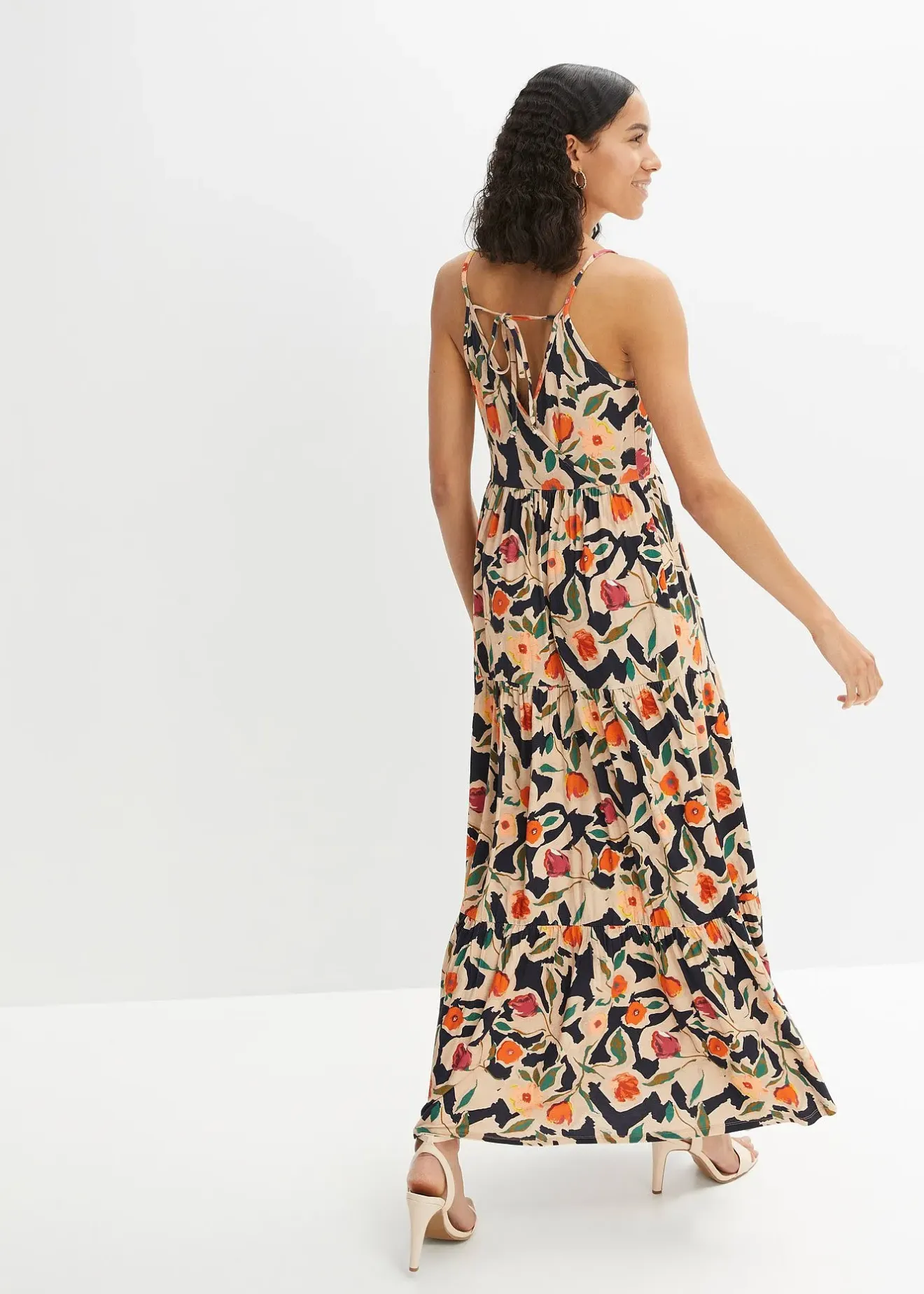 Femme bonprix Robes|Robe longue en viscose douce et extensible