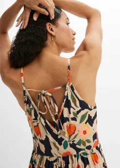 Femme bonprix Robes|Robe longue en viscose douce et extensible