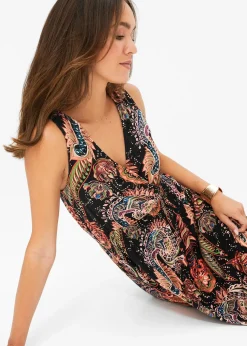 Femme bonprix Robes|Robe longue en viscose douce et extensible