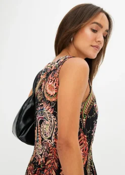 Femme bonprix Robes|Robe longue en viscose douce et extensible