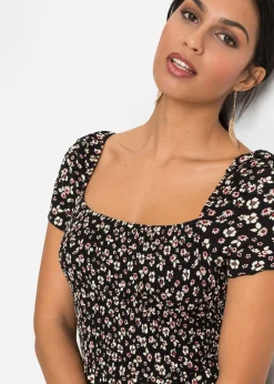 Femme bonprix Robes|Robe longue en viscose extensible