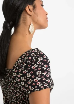 Femme bonprix Robes|Robe longue en viscose extensible