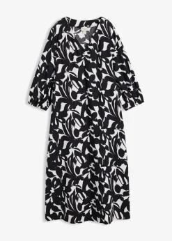 Femme bonprix Robes|Robe longue en viscose fluide