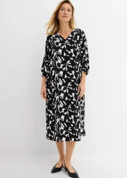 Femme bonprix Robes|Robe longue en viscose fluide