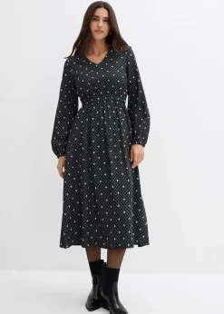 bonprix Robe longue en viscose fluide|Femme Robes