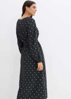 bonprix Robe longue en viscose fluide|Femme Robes