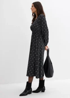 bonprix Robe longue en viscose fluide|Femme Robes